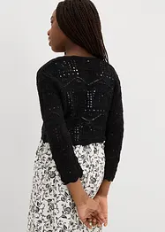 Bolero con ricami e maniche a 3/4, bonprix