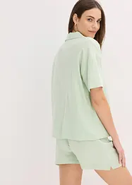 Pigiama estivo in mussola con abbottonatura, bonprix