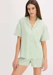 Pigiama estivo in mussola con abbottonatura, bonprix