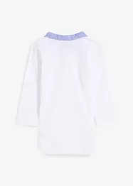 Body con colletto in puro cotone biologico, bonprix