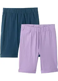 Pantaloncini da ciclista (pacco da 2) con cotone biologico, bonprix
