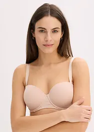 Reggiseno senza spalline con ferretto e cotone biologico (pacco da 2), bonprix