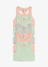 Reggiseno bustier con cotone biologico (pacco da 5), bonprix