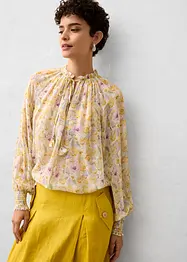 Tunica in misto seta con fantasia floreale, bonprix
