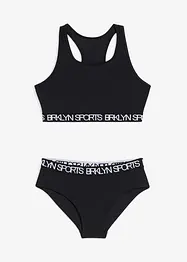 Bikini sportivo con spalline olimpioniche (set 2 pezzi), bonprix