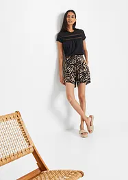 Maglia in cotone con pizzo, bonprix