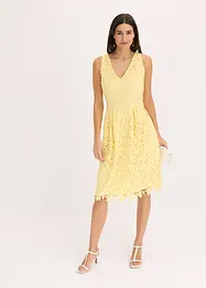 Abito in pizzo con inserto all'uncinetto, bonprix