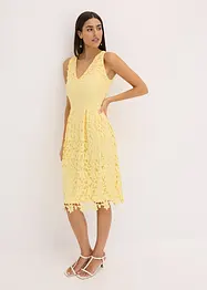 Abito in pizzo con inserto all'uncinetto, bonprix