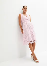 Abito in pizzo con inserto all'uncinetto, bonprix