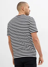 Maglia serafino a maniche corte in puro cotone biologico (pacco da 2), bonprix