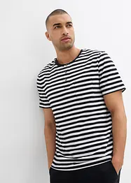 Maglia serafino a maniche corte in puro cotone biologico (pacco da 2), bonprix
