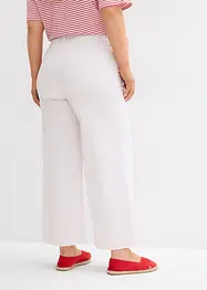 Jeans cropped wide leg, vita alta, bonprix