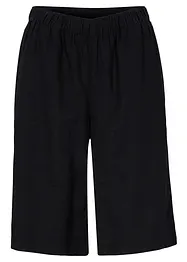 Bermuda in misto lino e viscosa, vita alta, bonprix