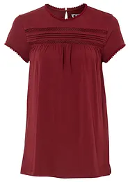 Maglia in cotone con pizzo, bonprix