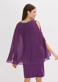 Abito di chiffon con decorazione di strass, bonprix