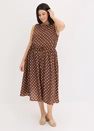 Abito midi con laccetto da annodare, bonprix