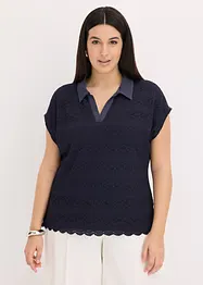 Polo con pizzo, bonprix