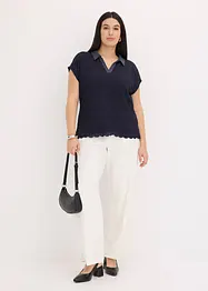 Polo con pizzo, bonprix
