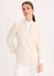 Blazer con lyocell effetto crinkle, bonprix