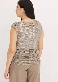 Top in filato a fettuccia, bonprix