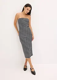 Abito a fascia in maglia a costine, bonprix
