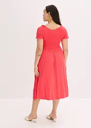 Abito midi con lavorazione a punto smock, bonprix