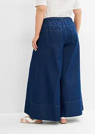 Jeans wide leg con cinta comoda, vita media, bonprix