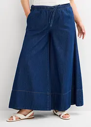 Jeans wide leg con cinta comoda, vita media, bonprix