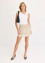 Minigonna plissettata, bonprix
