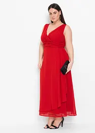 Abito in chiffon con arricciature, bonprix