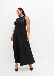 Abito lungo con ricamo e paillettes, bonprix