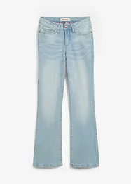 Jeans elasticizzati bootcut, vita media, bonprix
