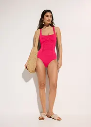 Costume intero in materiale lucido con effetto modellante medio, bonprix