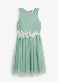 Abito midi con inserto in pizzo, bonprix