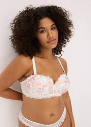 Reggiseno a balconcino con ricami stampati, bonprix