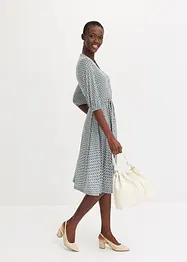 Abito di jersey con cintura da annodare, bonprix