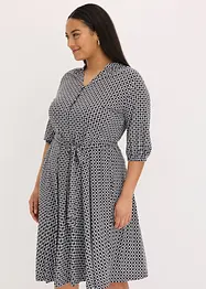 Abito di jersey con cintura da annodare, bonprix