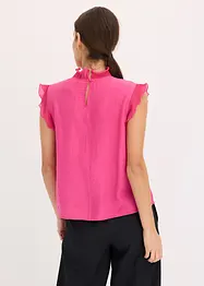 Blusa con volant, bonprix