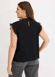 Blusa con volant, bonprix