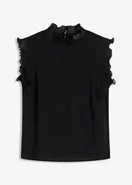 Blusa con volant, bonprix