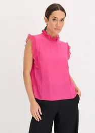 Blusa con volant, bonprix