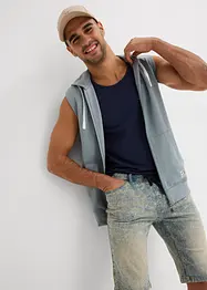 Bermuda in jeans leggero con elastico in vita, slim fit, bonprix