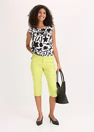 Pantaloni capri con cinta comoda, bonprix
