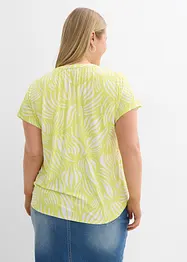 Maglia serafino in misto viscosa morbido, bonprix