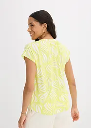 Maglia serafino in misto viscosa morbido, bonprix