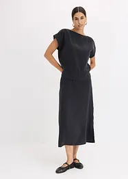 Gonna midi in viscosa fluente, bonprix