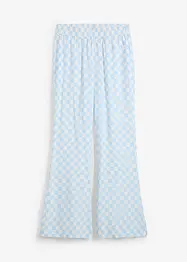 Pantaloni a palazzo a quadri in viscosa fluente, bonprix