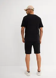 T-shirt e pantaloni corti in maglina di puro cotone biologico (set 2 pezzi), bonprix