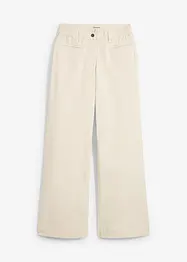 Jeans wide leg con cinta comoda, vita media, bonprix