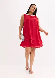 Abito in chiffon con strass, bonprix